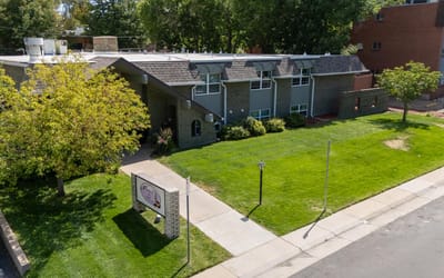 Exterior view of Chateau des Mons Care and Assisted Living