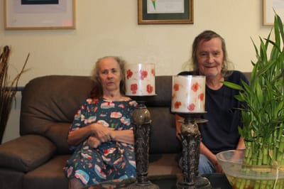 Residents sitting together in a common area