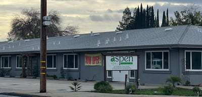 Exterior view of Aspen Ville assisted living facility