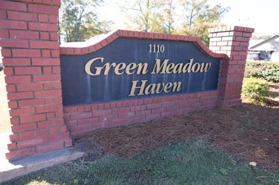 Green Meadow Haven, Nursing Home in Coushatta, LA — Sign for Green Meadow Haven senior living facility