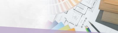Color swatches and architectural sketches.