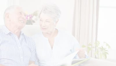Couple enjoying a moment together in a living room