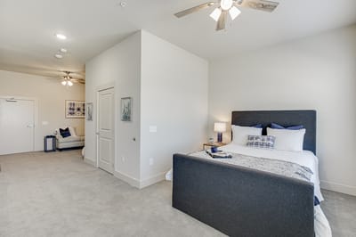 Private resident room with modern furnishings