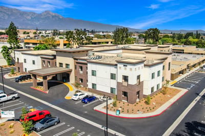 Aerial view of Aqua Ridge of Montclair facility and surrounding area