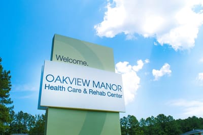 Signage of Oakview Manor Health Care & Rehab Center