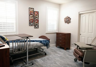 Cozy private resident room with modern decor