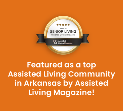 Peachtree Village Retirement & Assisted Living Communities, senior communitie in Fort Smith, AR — Award seal for top assisted living community