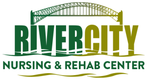 River City Center, Nursing Home in Decatur, AL — River City Nursing and Rehab Center logo design