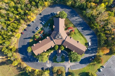 Aerial view of Autumn Ridge Assisted Living facility