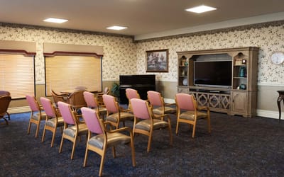 Interior common area with seating and decor