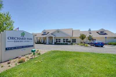 Exterior view of Orchard Park Senior Living facility