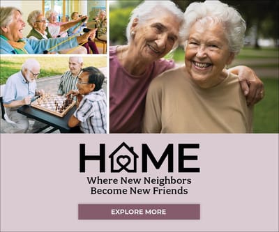 Logo with the tagline 'Where New Neighbors Become New Friends'