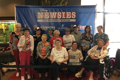 Residents enjoying a musical event together