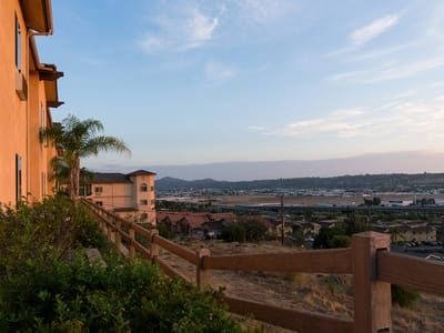 Outdoor view of the facility with landscape