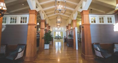 Interior view of a welcoming lobby area
