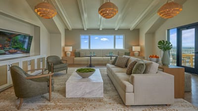 Cozy common area with seating and decor