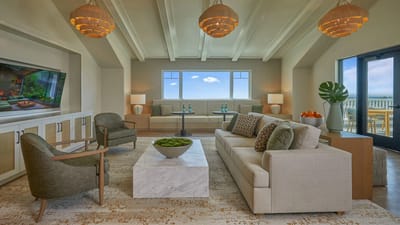 Bright and inviting common area with stylish furniture