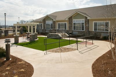 Exterior view of the assisted living facility