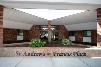 Exterior view of St. Andrew's at Francis Place entrance