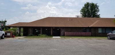 Exterior view of Riverdell Care Center building