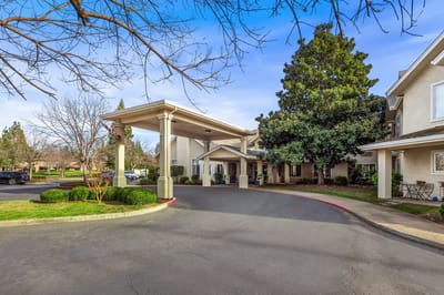 Entrance of the Marbella Chico assisted living facility