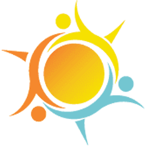 St. Andrew’s Apartments at Kirksville, independent living in Kirksville, MO — Sun symbol with rays in yellow and blue colors