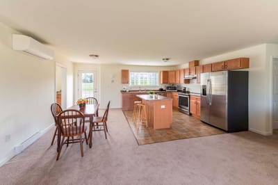 Bright and spacious interior of a facility kitchen