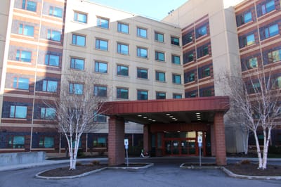 Front entrance of Rebekah Rehab and Extended Care Center