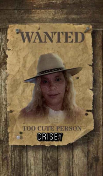 Wanted poster for a cute person