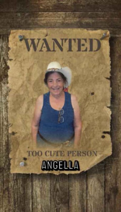 A humorous 'wanted' poster featuring a resident