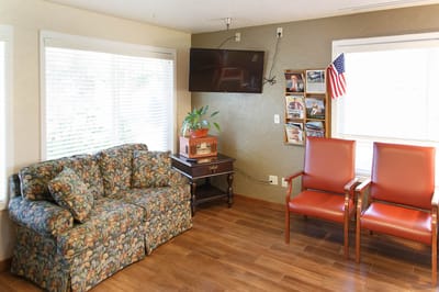 Cozy common area with seating and decor