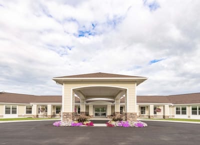 Exterior view of Morrison Nursing Home entrance