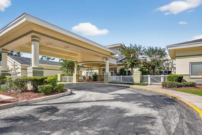 Entryway of Blue Palms Senior Living facility