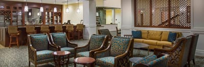 Cozy lounge area with comfortable seating