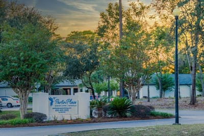 Exterior view of Partin Place facility entrance