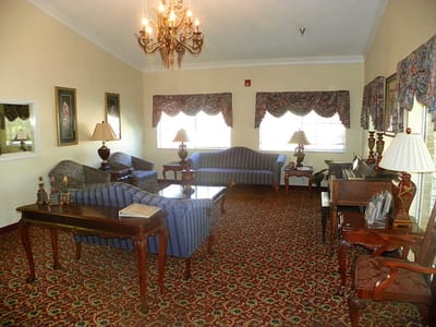 Interior common area with seating and decor