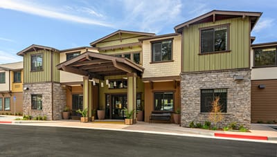 Exterior view of Westmont of Chico facility entrance