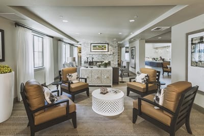 Cozy common area with seating and decor