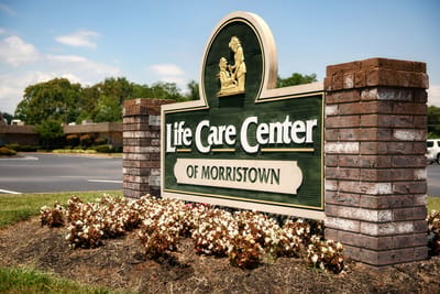 Facility sign for Life Care Center of Morristown