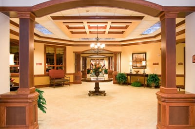 Interior view of a welcoming lobby area