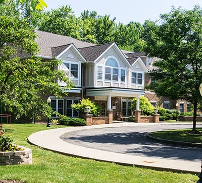 Exterior view of the Village of the Falls facility