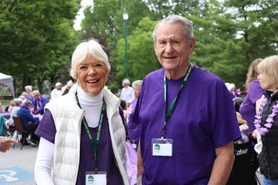 Residents participating in a community event outdoors