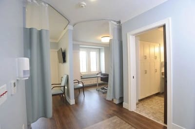 Interior view of a private resident room
