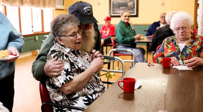 Residents enjoying a social activity together