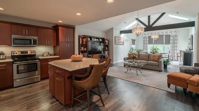 Common area with seating and modern decor