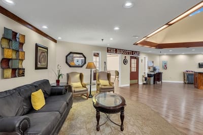 Interior common area with seating and decor