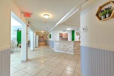Interior common area with seating and decor