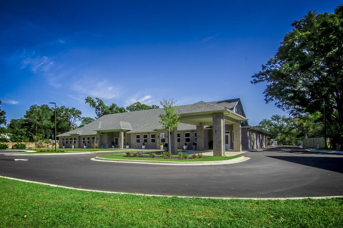 Exterior view of Shelton Manor Inc with landscaping