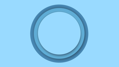 Abstract logo design with concentric circles