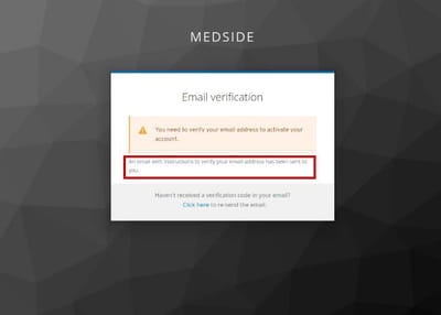 Medside Adult Day Health Center of Stone Mountain, home care in St Mountain, GA — Email verification notification for account activation